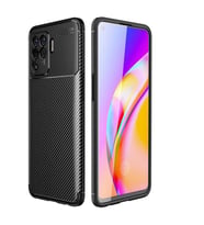 Oppo Reno 5 Lite Kılıf Esnek Soft Karbon Tasarım Legion Serisi (Siyah)