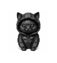 3Dmarketi 3D Baskı Siyah Kedi Biblosu – Ev ve Ofis İçin Masaüstü Dekoru