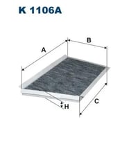 FILTRON K1106A Polen Filtresi (Karbonlu) A2038300918