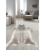 Dijital Baskılı Kaymaz Taban Yıkanabilir Lazer Kesim Salon Halısı Yolluk NLZR-HT-1229 (Gri)