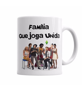 Familia Que Joga Unida Kupa Bardak Porselen