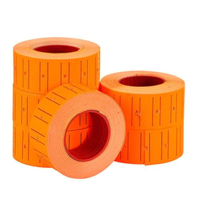Ekstrafix 12 x 21 Fiyat Etiketi Florasn Turuncu Q (Fix-5703) (12 Rulo)