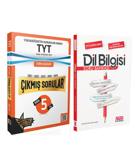Liderler Karması TYT Son 5 Yıl Çıkmış Sorular ve AKM Dil Bilgisi Soru Bankası Seti 2 Kitap