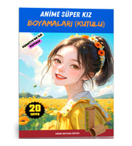 Anime SÜPER KIZ Boyamaları (Kutulu)