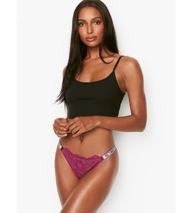 Victoria's Secret Kadın Fuşya Taşlı Brazilian (brezilya) Külot