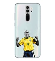 Redmi Note 8 Pro Uyumlu Ronaldo Nazario Futbol Tasarımlı Şeffaf Telefon Kılıfı