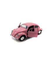 Metal Vosvos Araba Pembe Çek Bırak 12 Cm