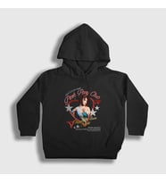 Presmono Unisex Çocuk Siyah Pink Pony Club Chappell Roan Kapüşonlu Sweatshirt 471408tt
