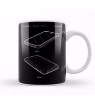 Apple iPhone 3G Patent Blueprint Kupa Bardak Porselen