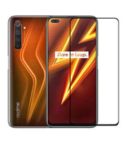 Realme 6 Pro Uyumlu Zore Kenarları Kırılmaya Dayanıklı Cam Ekran Koruyucu (Siyah)