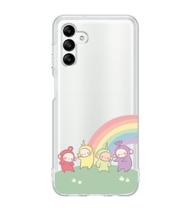 Samsung Galaxy A04S Uyumlu Teletubbies Desenli Şeffaf Telefon Kılıfı