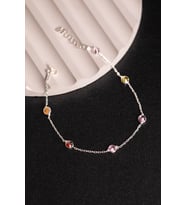 Elika Silver 925 Ayar Gümüş Renkli Zirkon Taşlı Bileklik