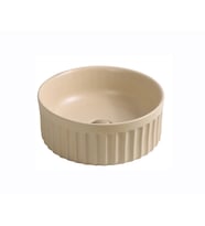 EY-4715MK Mat Krem Tezgah Üstü Lavabo