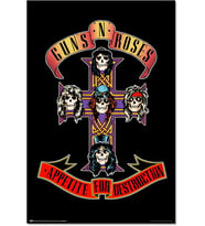 Erik Poster Sanatsal Baskı Guns n' Roses Poster Dekorasyon Oturma Odası veya Yatak Odası Dekorasyonu - Dekorasyon Odası - Boyut 61 x 91 - Resmi Müzik Müzik Guns and Roses Merch Fan Ürünü