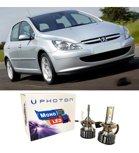Peugeot 307 Led Xenon Kısa Far Ampulü H7 Mono Yeni Seri Beyaz 2000-2005
