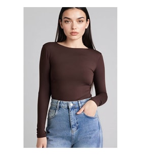 Defacto 26Y801001179 Kahverengi Kadın T-Shirt G9201AX/BN116