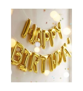 Happy Bırthday Folyo Balon Gold