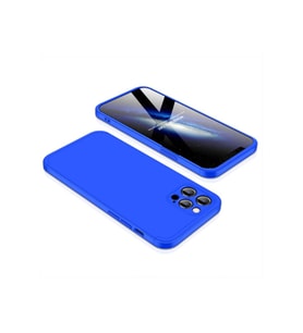 Apple iPhone 12 Pro Uyumlu Kılıf Zore Ays Kapak (Mavi)