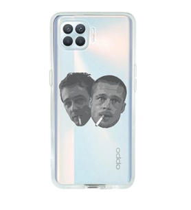 Oppo Reno 4 Lite Uyumlu Fight Club Desenli Şeffaf Telefon Kılıfı