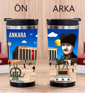 Ankara Tasarımlı Fotoğraflı Termos