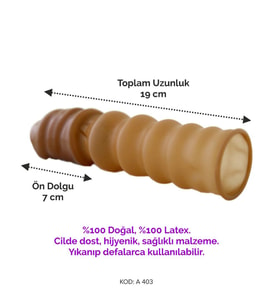 7cm dolgulu uzatmalı penis kılıfı modeli