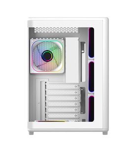 COOLERMASTER ELITE 600 Curve TG E600-WGNN-S02 7-ARGB Fanlı Gaming Mıd-Tower PC Kasası Beyaz