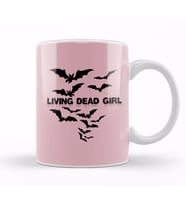 Living Dead Girl Gothic Vampire Twilight Grunge Punk Post Bats Wings Kupa Bardak Porselen