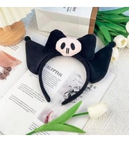 Sanrio Kuromi Tasarımlı Peluş Taç Kurukafalı Siyah