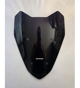 MOTOCAM Küba Vizy 50 Ön Cam 2022-2026 Model 40cm Siyah Renkli KISA CAM