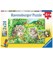Ravensburger Koala ve Panda 2x24 Çocuk Puzzle