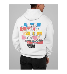 Sonic The Hedgehog Baskılı Unisex Oversize Çizgi Film Hoodie