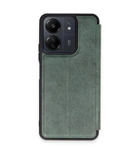 Xiaomi Redmi 13c Kılıf Flip Cover - Koyu Yeşil