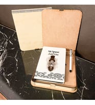 Fizik Öğretmeni Ahşap Kutulu Defter Kalem Set