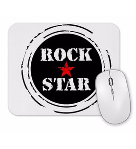 Rock Star Kırmızı Yıldız Mouse Pad.jpg