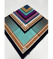 Twill İpek Eşarp-0944 (Siyah-Taba)