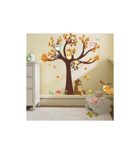 cosy home gift Çocuk Ve Bebek Odası Orman Ağaç Çocuk Odası Ev Duvar Sticker Pvc