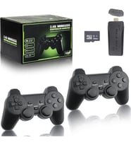 Kablosuz Denetleyicili Retro 4K HDMI Game Stick Lite Oyun Konsolu - 20000+ Oyun Önceden Yüklenmiş The11Goods Tak ve Çalıştır - Mini Taşınabilir Video Oyun Konsolu Montajı Kolay HD