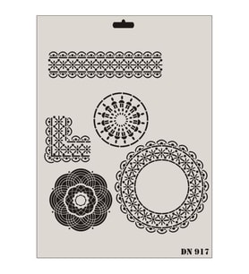 Rich Dantel Seri DN-917 Stencil 35x25 cm
