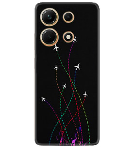 Infınix Note 30 Kılıf Silikon Desen Özel Seri Line Planet 1736