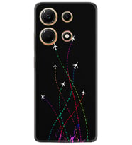 Infınix Note 30 Kılıf Silikon Desen Özel Seri Line Planet 1736