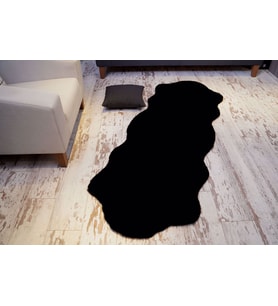 Tappeto Rex Dekoratif Post Peluş Siyah