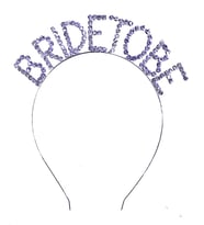 Kristal Taşlı Gümüş Renk Bride To Be Gelin Tacı pop
