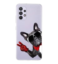 PrintiFy Samsung Galaxy A13 4G ile Uyumlu 1mm Slim Fit Köpek 2 050e Baskılı Şeffaf  Kılıf
