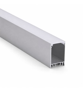 LED Kanal Alüminyum Profil Sarkıt Armatür 1 Metre Askılı Kasa 2184ÇT Pleksi Cam Kapaklı LED Işıklandırma Profil