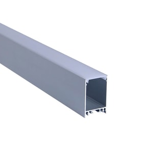 LED Kanal Alüminyum Profil Sarkıt Armatür 1 Metre Askılı Kasa 2184ÇT Pleksi Cam Kapaklı LED Işıklandırma Profil