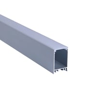 LED Kanal Alüminyum Profil Sarkıt Armatür 1 Metre Askılı Kasa 2184ÇT Pleksi Cam Kapaklı LED Işıklandırma Profil