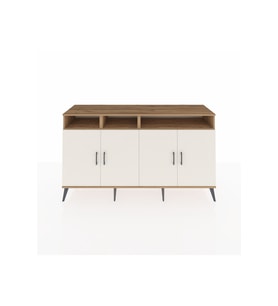 Kronos Konsol 6 Raflı 4 Kapaklı 176x59x99 Çam-Aytaşı/Çam
