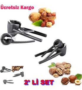 Fındık Ceviz Kıracağı 2 Si Bir Arada Kabuklu Yemiş Kıracağı Ceviz Kıracak 2 Li Set Fındık Kıracağı