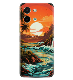 Vivo Y28 Kılıf Boutique Baskılı Resimli Retro Mountain Pcode -079