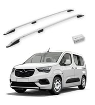 Turtle Opel Combo Life 2019-2025 / Uzun Şasi Tavan Çıtası Crown Gri